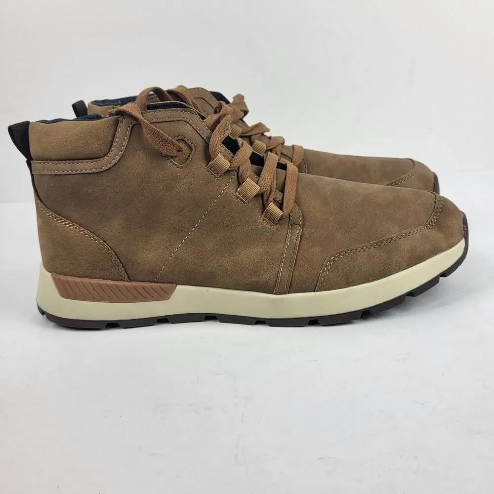 Bullboxer B-52 Dell Lace Up Casual Sneaker Boot Side zip Brown Size 10